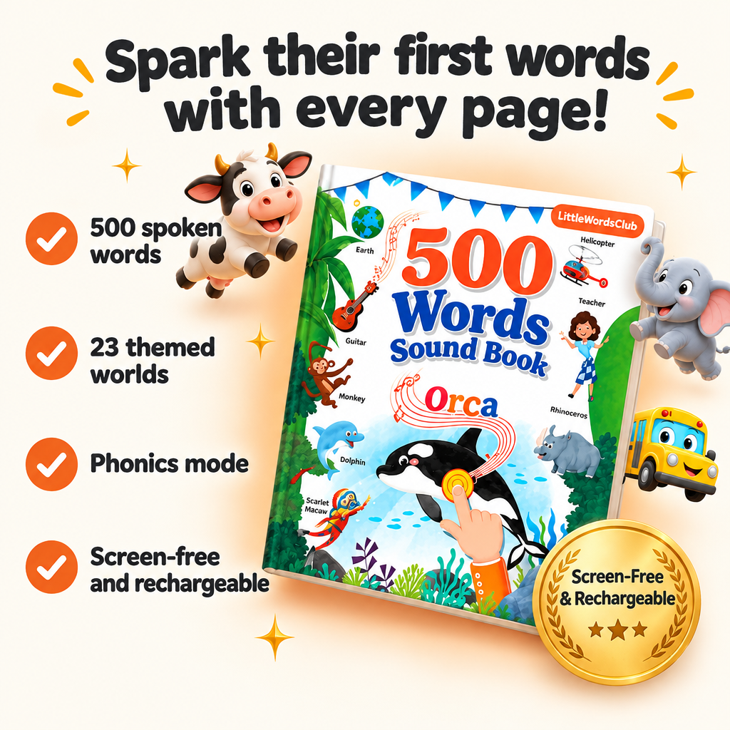 LittleWordsClub 500 Words Sound Book