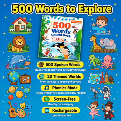 LittleWordsClub 500 Words Sound Book