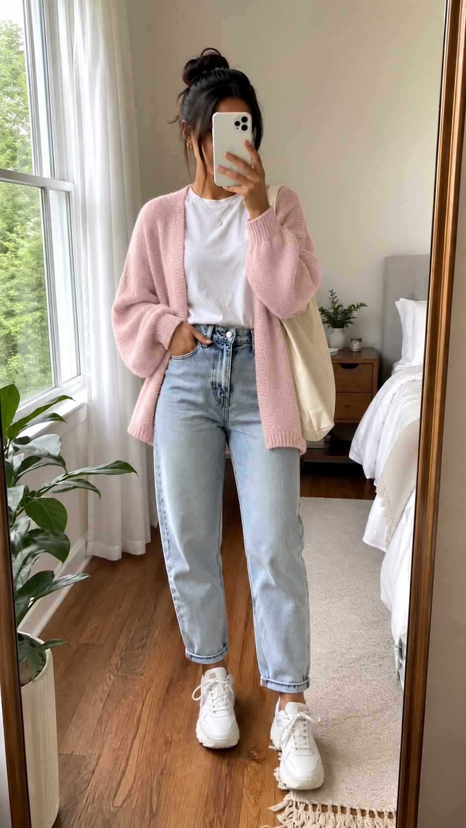 CloudKnit™ Oversized Lantern Sleeve Cardigan