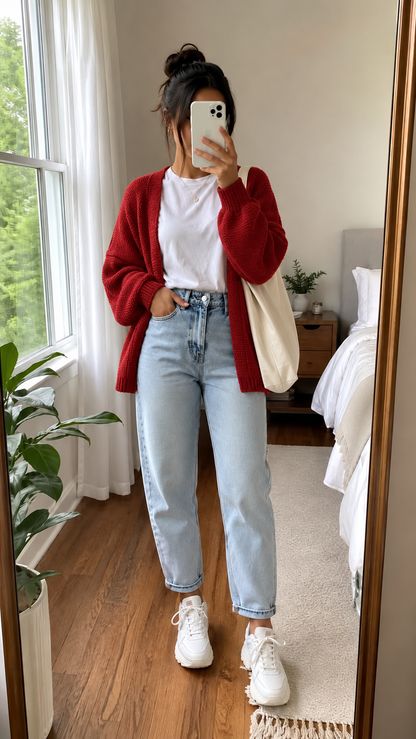 CloudKnit™ Oversized Lantern Sleeve Cardigan