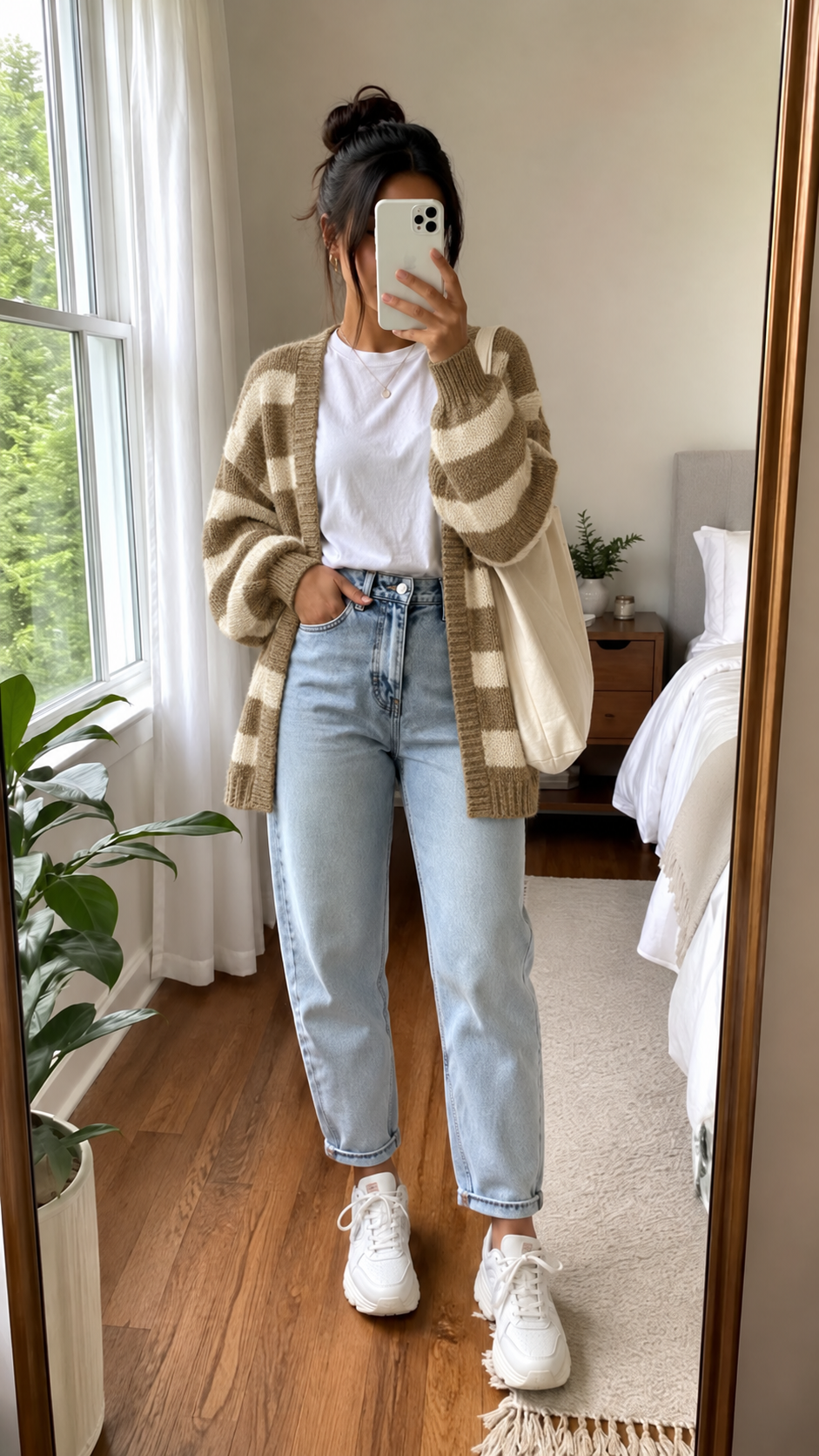 CloudKnit™ Oversized Lantern Sleeve Cardigan