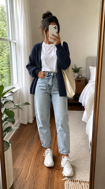 CloudKnit™ Oversized Lantern Sleeve Cardigan