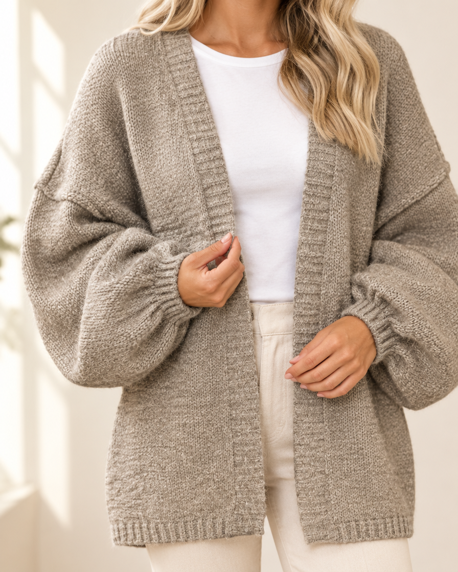 CloudKnit oversized cardigan detail
